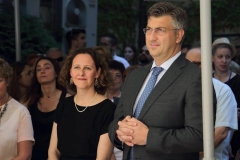 Minister of Culture Nina Obuljen Koržinek, Prime Minister Andrej Plenković