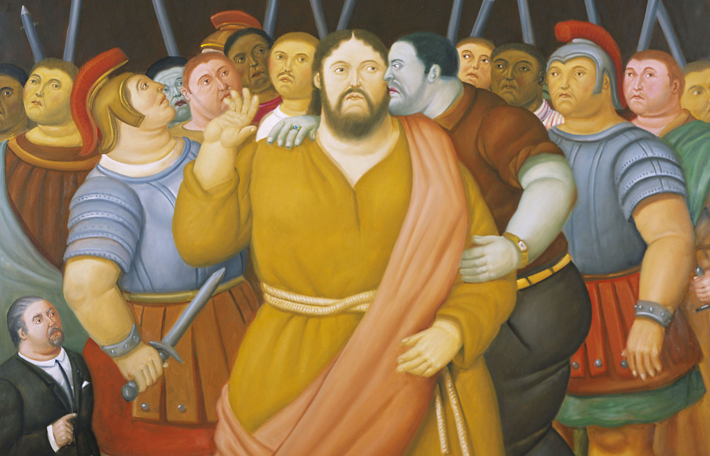Fernando Botero - Via Crucis - El beso de Judas