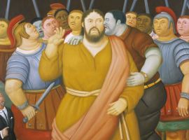 Fernando Botero - Via Crucis - El beso de Judas