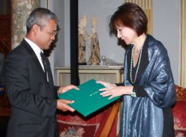 Cerimonia di presentazione all'Ambasciata Indonesiana