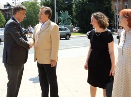 Prime Minister Andrej Plenković, Miroslav Gašparović, Minister of Culture Nina Obuljen Koržinek
