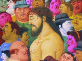 Fernando Botero - Via Crucis - Jesus y la Multitud